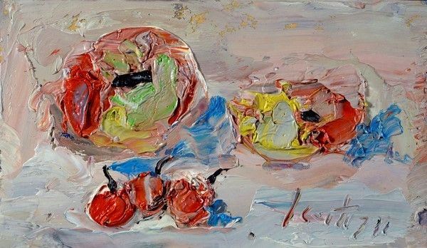 Sergio Scatizzi : Natura morta  - Olio su tavola - Auction Autori dell'800-900, Arte moderna e contemporanea - I - Galleria Pananti Casa d'Aste