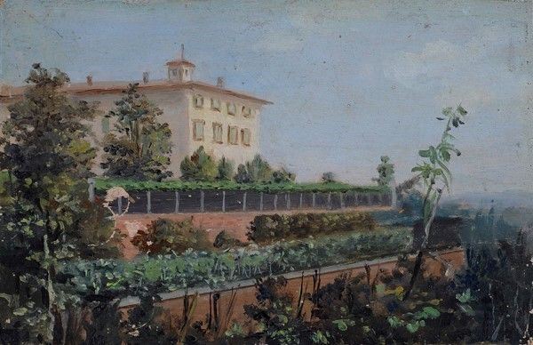 Giuseppe Garinei - Veduta di Villa a Montefalcone