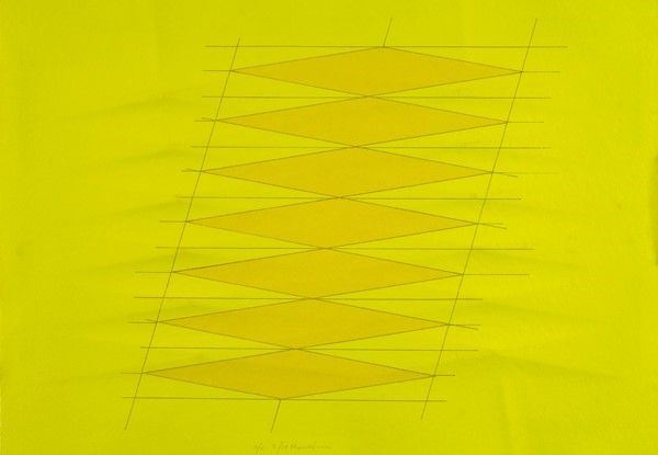 Agostino Bonalumi - Senza Titolo - Giallo