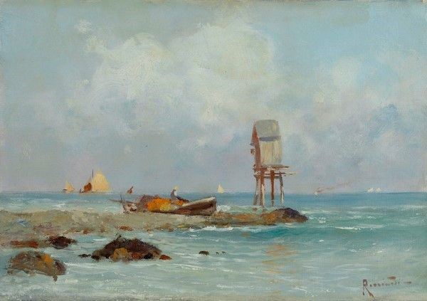Oscar Ricciardi - Marina con Barche