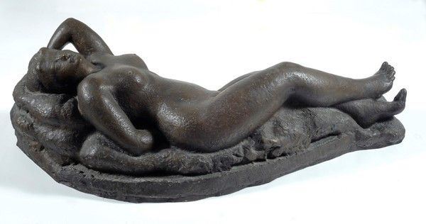 Venturino Venturi : Nudo femminile disteso (Anna)  (1946)  - Bronzo - Auction Autori del XIX e XX sec. - Galleria Pananti Casa d'Aste