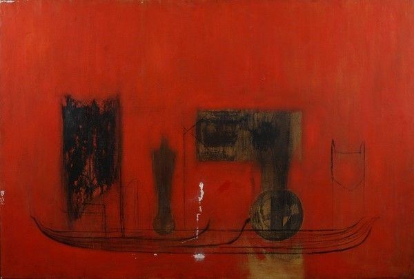 Raffaele Rossi : Argonauti  (2000)  - Tecnica mista e rame su tavola - Auction Autori del XIX e XX sec. - I - Galleria Pananti Casa d'Aste