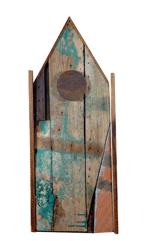 Felice Botta : Cattedrale  - Composizione di materiali vari su legno - Auction Autori dell'800-900, Grafica ed Edizioni - I - Galleria Pananti Casa d'Aste