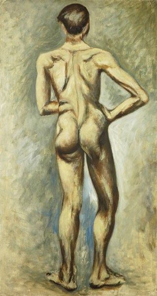 Ottone Rosai : Nudo di schiena  ((1947))  - Olio su tela - Asta Autori del XIX e XX sec. - I - Galleria Pananti Casa d'Aste