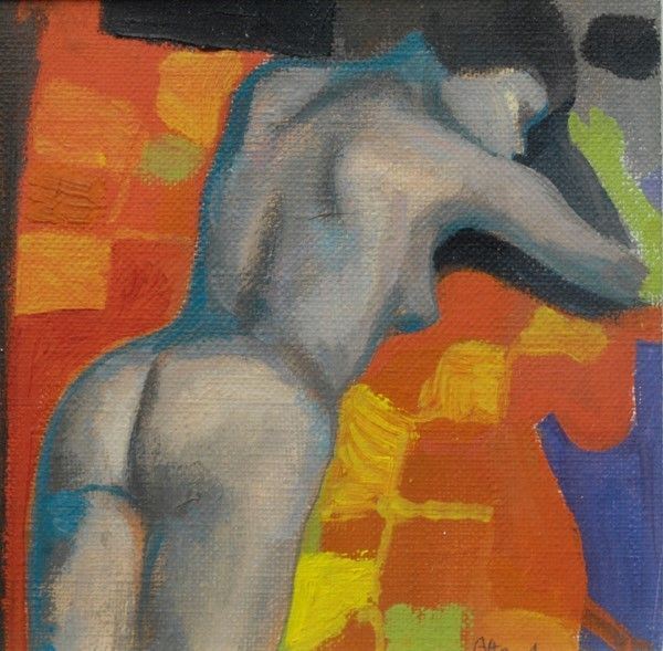 Ugo Attardi : Nudo  (1975)  - Olio su tela - Asta Autori del XIX e XX sec. - I - Galleria Pananti Casa d'Aste