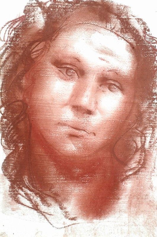 Pietro Annigoni - Volto di donna