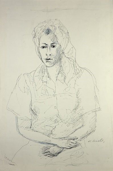 Michele Cascella - La Modella