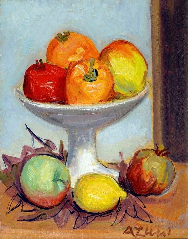 Achille Funi - Natura morta con frutta