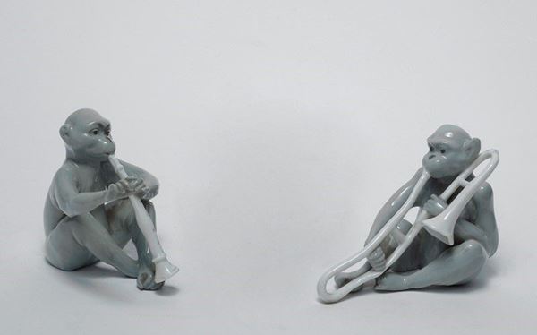 Scimmie musicanti  - Auction FURNISHINGS AND OBJECTS - Galleria Pananti Casa d'Aste