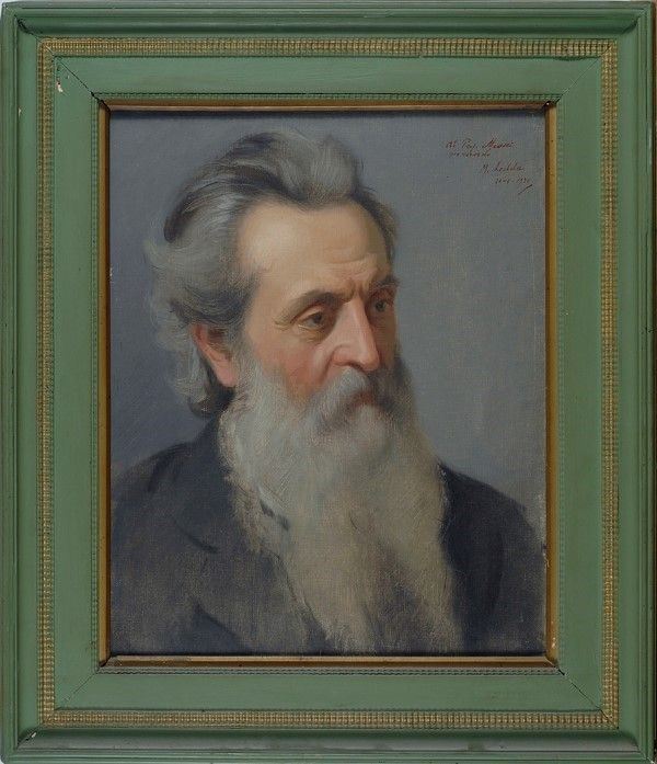 Marius Ledda : Ritratto di Ricciardo Meacci  (1921)  - Olio su tela - Auction Arte orientale - I - Galleria Pananti Casa d'Aste