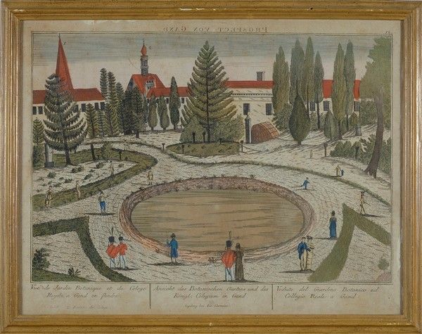 Veduta del Giardino Inglese di Hochenheim; Veduta del Giardino Botanico a Gand