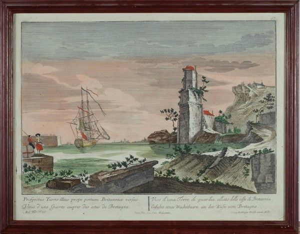 Viso D'una Torre di Guardia Allato delle Coste di Britannia; Vista del Castello Reale di Pillintz
