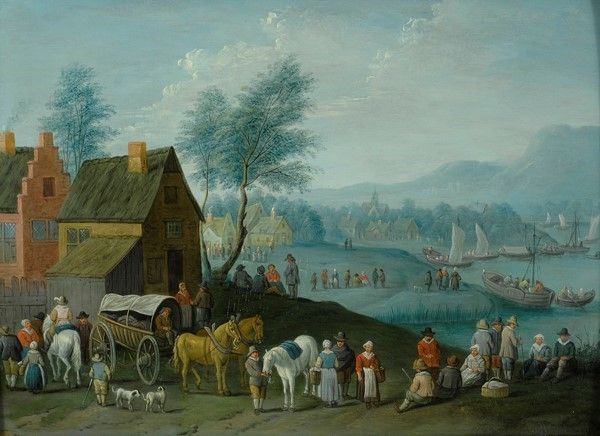 Charles Beschey - Villaggio fluviale