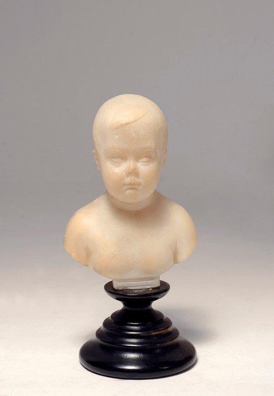 Giovanni Insom : Busto di bambino  (1840)  - Alabastro - Asta Arte orientale - I - Galleria Pananti Casa d'Aste