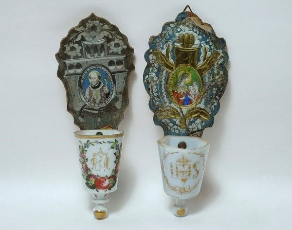 Coppia di Acquasantiere