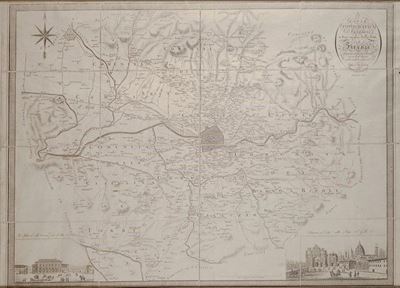 Carta Topografica dei Dintorni a Dieci Miglia dalla Città di Firenze