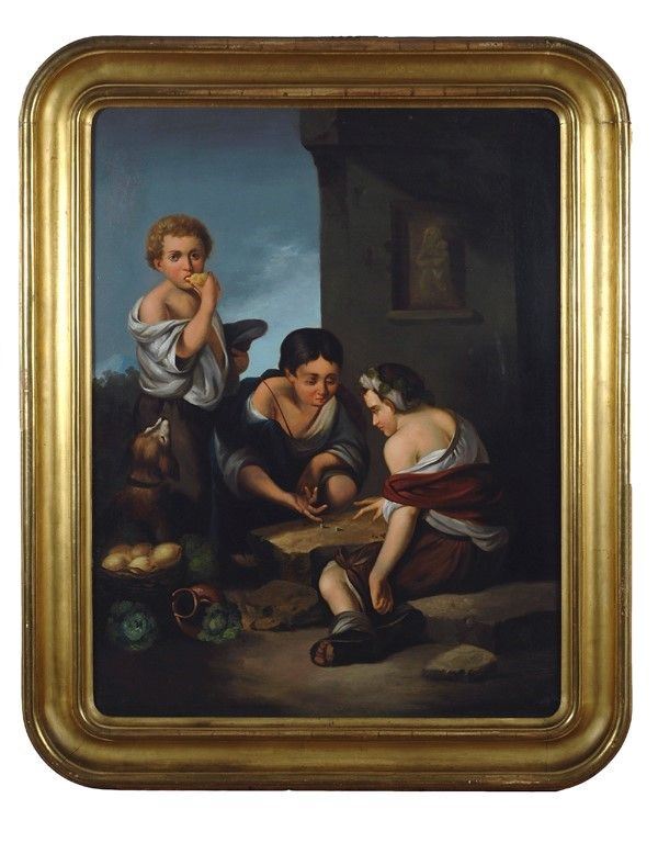 Anonimo, XIX sec. - I giocatori di dadi (da Esteban Murillo)