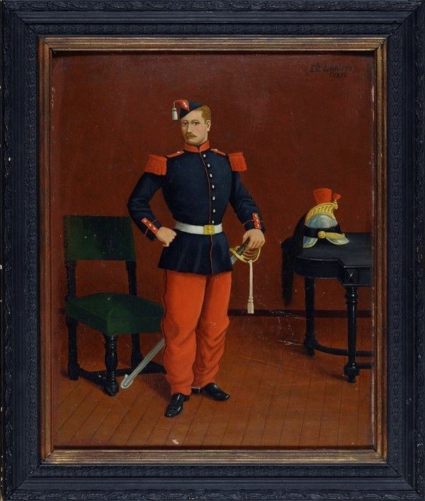 Anonimo, XIX Sec. - Ritratto di Militare