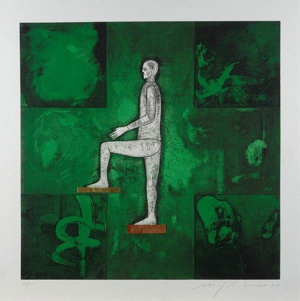 Mimmo Paladino : Senza titolo  (2001)  - Acquatinta - Auction Autori del XIX e XX sec. - I - Galleria Pananti Casa d'Aste
