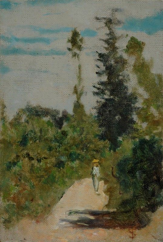 Telemaco Signorini - Strada di campagna