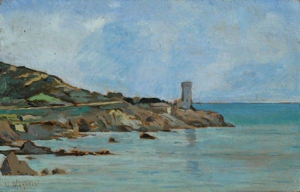 Ugo Manaresi - Veduta della torre a Antignano
