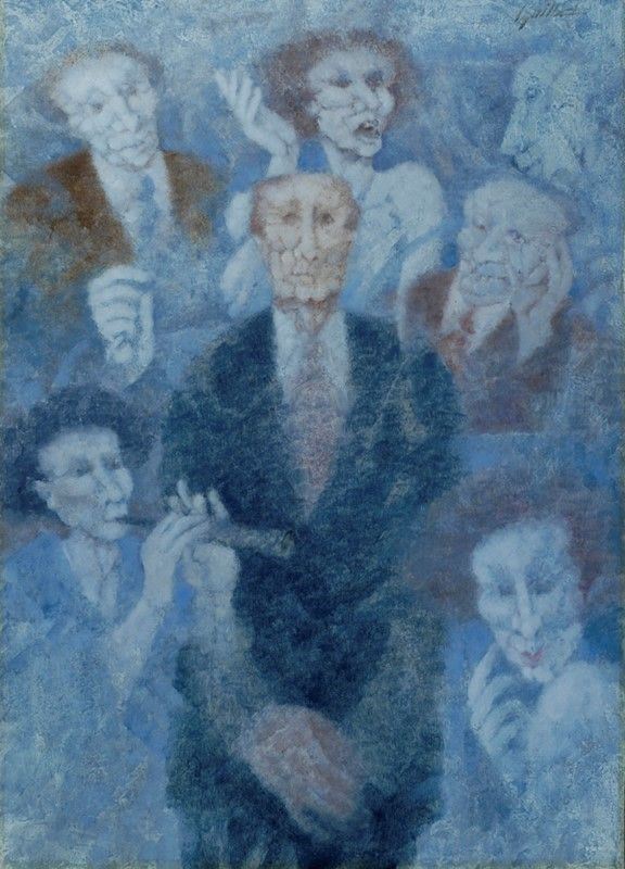 Remo Squillantini : Figure  - Olio su cartone telato - Auction Autori dell'800-900, Grafica ed Edizioni - I - Galleria Pananti Casa d'Aste