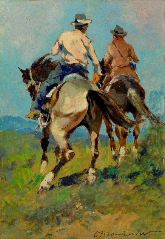Carlo Domenici - Butteri a cavallo