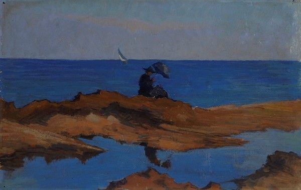 Giovanni March - Figurina e scogli