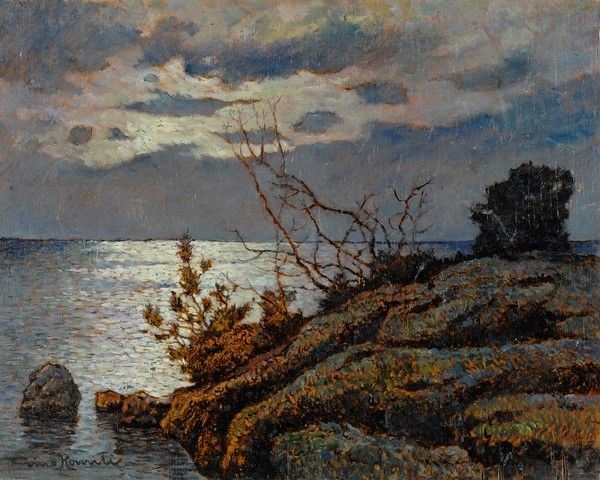 Gino Romiti - Tramonto sulla scogliera