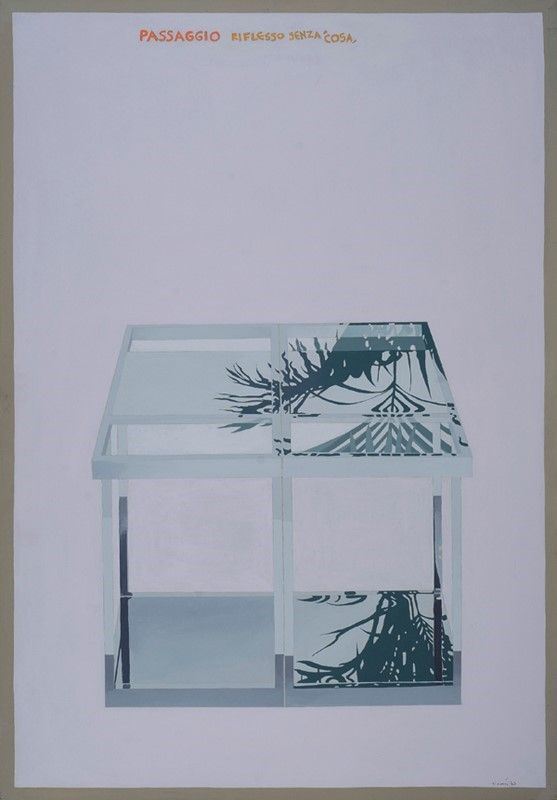 Luca Alinari : Passaggio riflesso senza cosa  (1973)  - Acrilico su tela - Auction Autori dell'800-900, Grafica ed Edizioni - I - Galleria Pananti Casa d'Aste