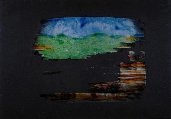 Mario Schifano : Inventario  (1973-74)  - Smalto su tela emulsionata - Asta Autori dell'800-900, Grafica ed Edizioni - I - Galleria Pananti Casa d'Aste