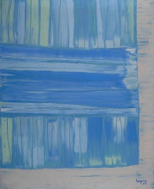 Antonio Corpora : Senza titolo  (1967)  - Olio su tela, - Asta Autori del XIX e XX sec. - I - Galleria Pananti Casa d'Aste