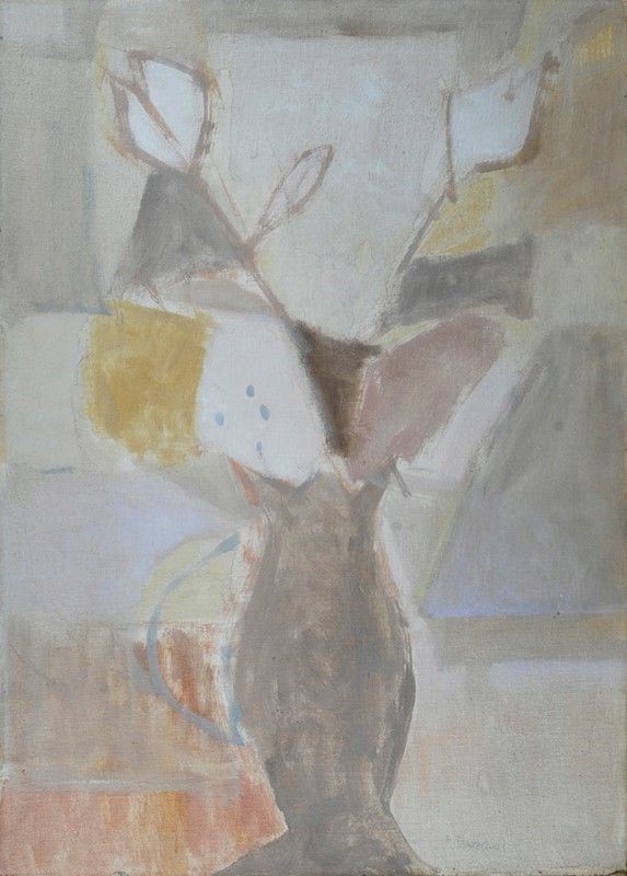 Mario Francesconi : Fiori nel vaso  (1965)  - Olio su cartone telato - Auction Autori del XIX e XX sec. - I - Galleria Pananti Casa d'Aste