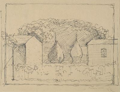 Paesaggio con Case e Pagliai