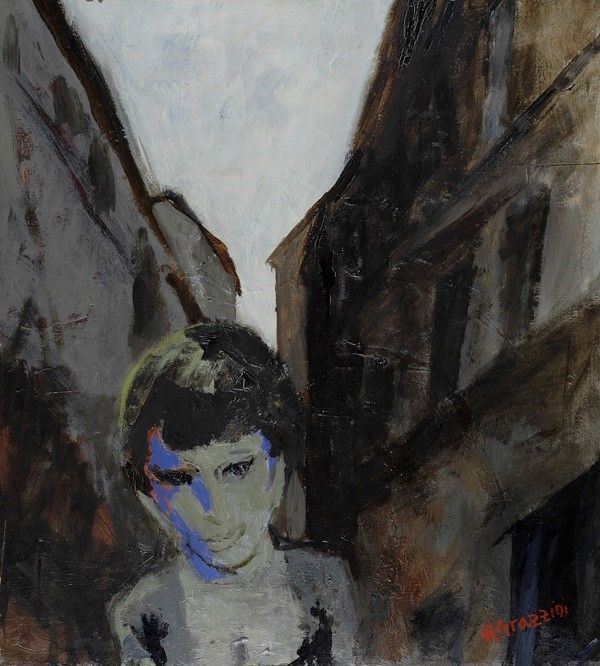 Renzo Grazzini - Vicolo con Figura