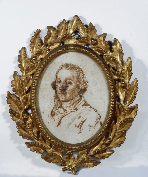 Luigi Sabatelli : Ritratto di gentiluomo  - China su carta - Asta Autori del XIX e XX sec. - I - Galleria Pananti Casa d'Aste