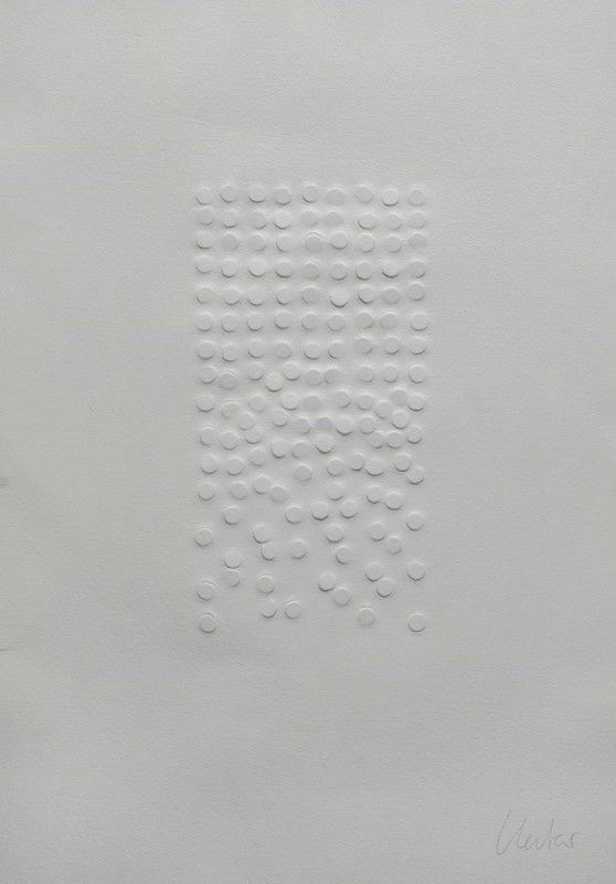 G&#252;nther Uecker : Senza titolo  (1970)  - Carta - Auction Autori del XIX e XX sec. - I - Galleria Pananti Casa d'Aste
