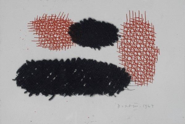 Piero Dorazio : Senza titolo  (1964)  - Litografia ritoccata a mano - Auction Autori del XIX e XX sec. - I - Galleria Pananti Casa d'Aste