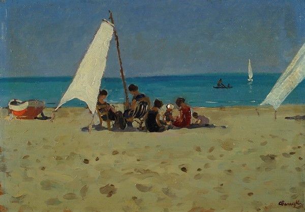 Carlo Passigli - Figure sulla spiaggia