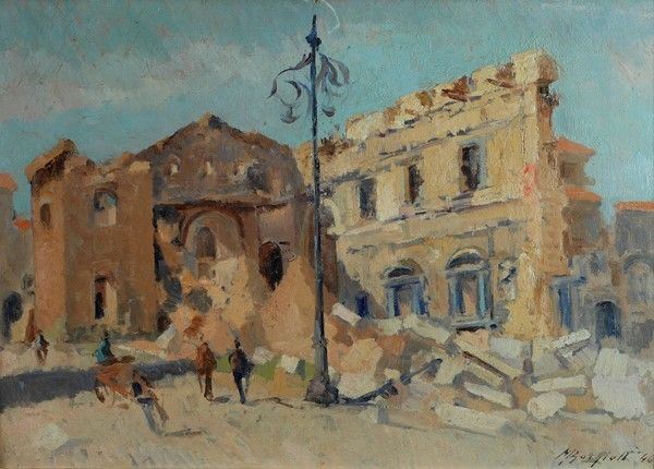 Mario Borgiotti - Rovine a Firenze