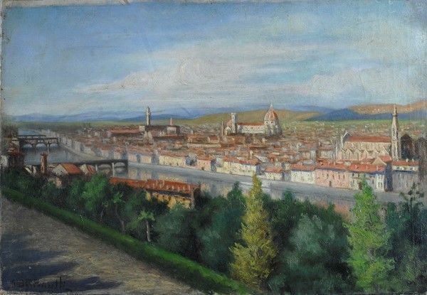 Giulio Bertoncelli - Veduta di Firenze