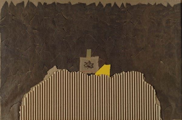 Concetto Pozzati : Senza titolo  - Collage di cartoni - Auction Autori dell'800-900, Grafica ed Edizioni - I - Galleria Pananti Casa d'Aste