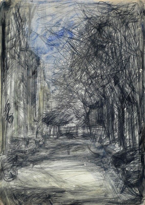 Folco Chiti Batelli - strada con alberi