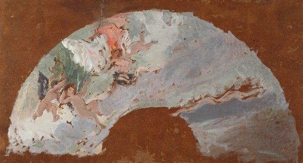 Cesare Ciani - Angeli (Progetto per una lunetta)