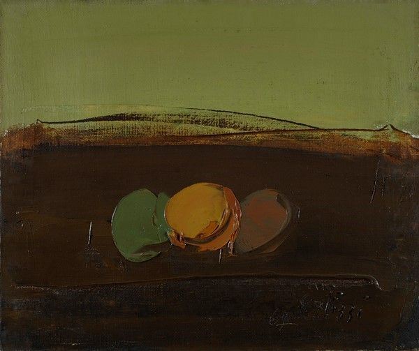 Sergio Scatizzi : Natura morta  (1967)  - Olio su tela - Auction Autori dell'800-900, Arte moderna e contemporanea - I - Galleria Pananti Casa d'Aste