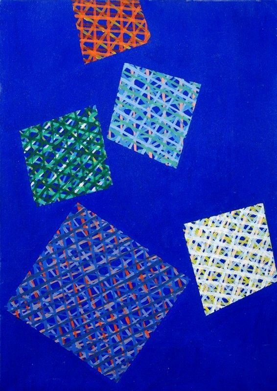 Piero Dorazio : Bleu note I  (2001)  - Olio su tela - Asta Autori del XIX e XX sec. - I - Galleria Pananti Casa d'Aste
