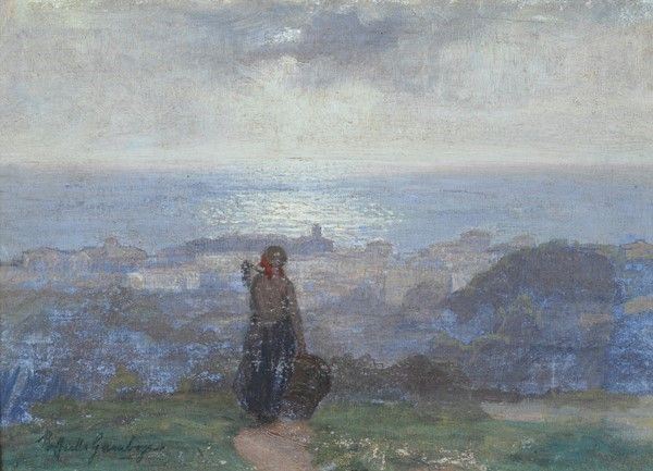 Raffaele Gambogi - Paesaggio al Tramonto