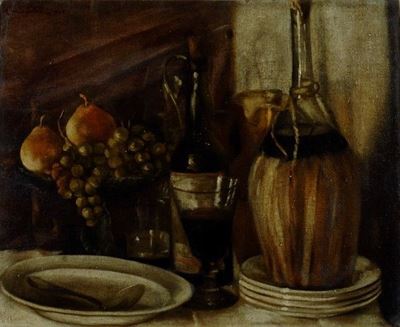 Natura Morta (fronte); Ritratto Virile (recto)