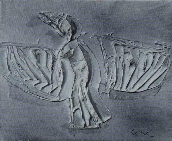 Giorgio Celiberti - Immagine Pietrificata (dal Ciclo dei Corvi)