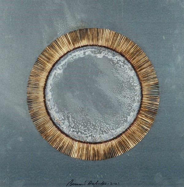 Bernard Aubertin : Senza titolo  (2005)  - Fiammiferi combusti su lastra di alluminio - Asta Autori del XIX e XX sec. - I - Galleria Pananti Casa d'Aste